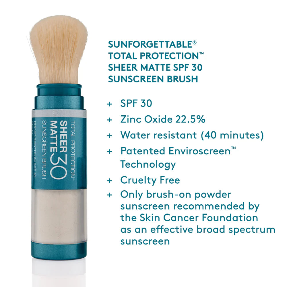 SUNFORGETTABLE® TOTAL PROTECTION™ SHEER MATTE SPF 30 SUNSCREEN BRUSH