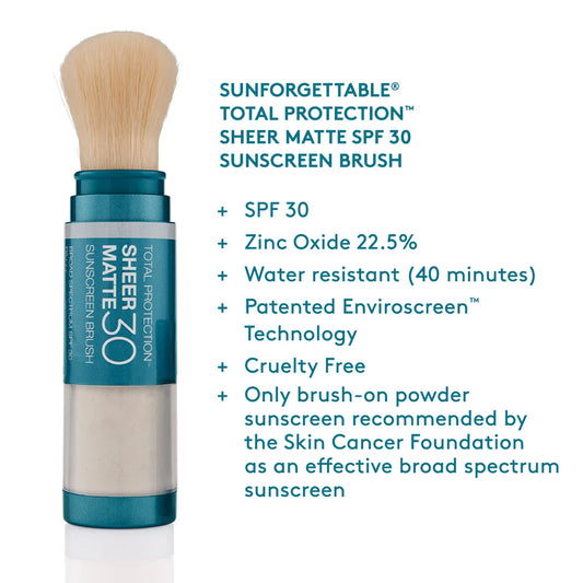SUNFORGETTABLE® TOTAL PROTECTION™ SHEER MATTE SPF 30 SUNSCREEN BRUSH